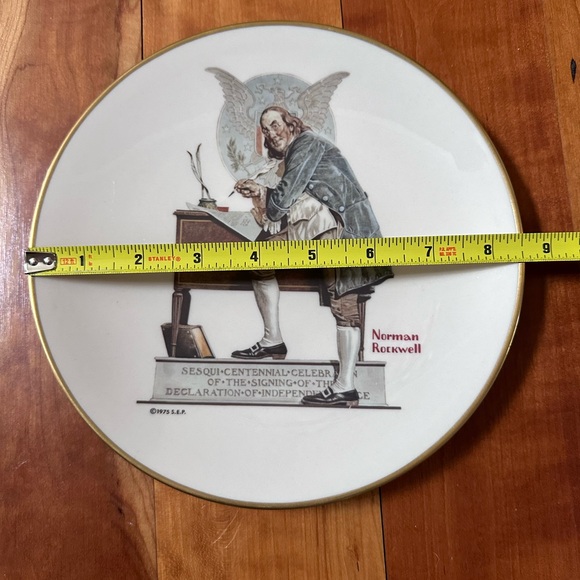 Norman Rockwell Limited Edition 1976 Saturday Evening Post Plate - Picture 3 of 5